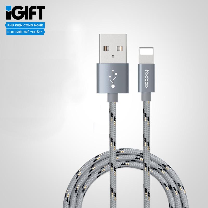 [BH 12 tháng 1 đổi 1] DÂY CÁP SẠC DÀNH CHO IPHONE/IPAD LIGTNING - 1M5 - YB422