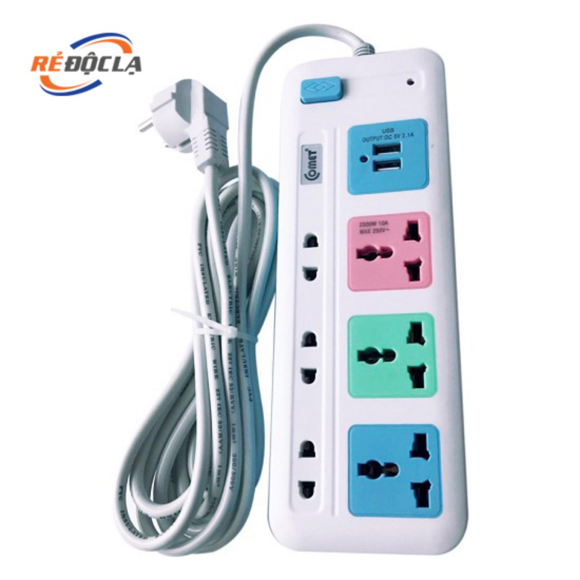 Ổ cắm điện nối dài comet ces4333
