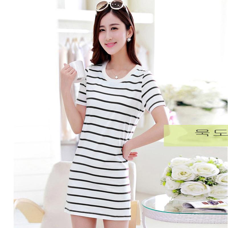 Váy Suông Kẻ Ngang cá tính  bhl1658
