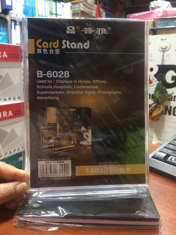 Menu để bàn a5 đứng b-6028
