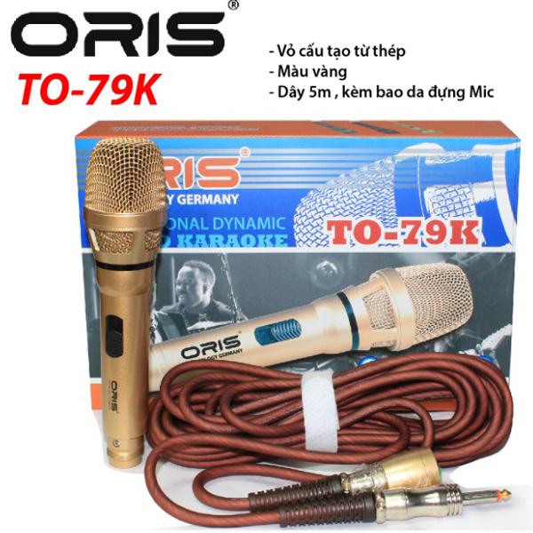 MICRO KARAOKE CÓ DÂY ORIS TO-79K VỎ THÉP SIÊU HÚT ÂM