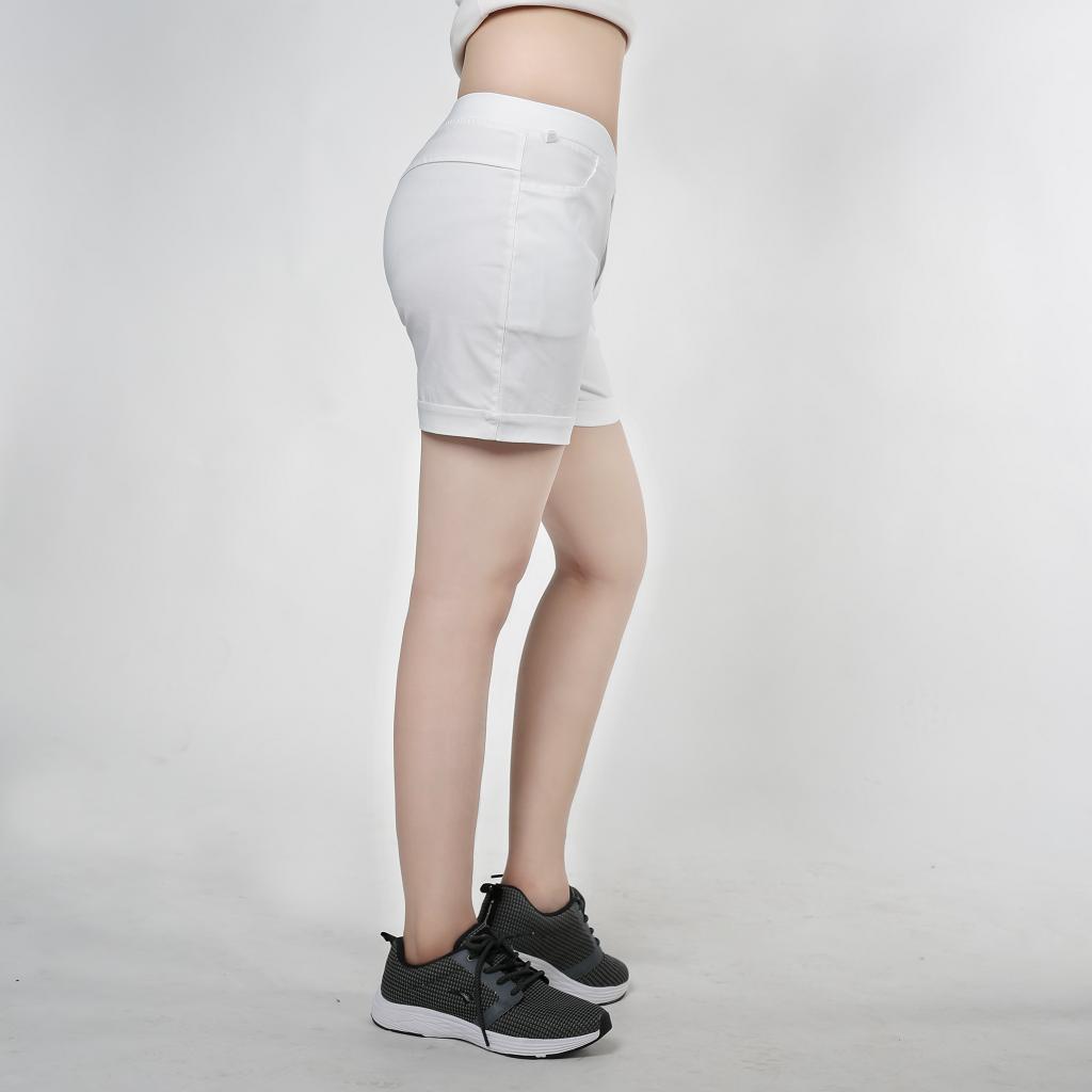 [HCM]Quần short kaki nữ co giản cao cấp hàn quốc (màu trắng)