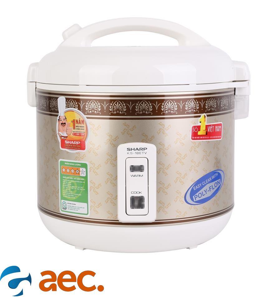 Nồi cơm điện nắp gài Sharp KS-N18ETV