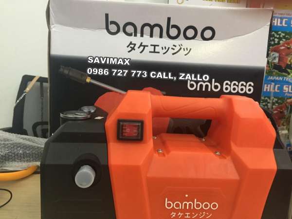 Máy rửa xe Bamboo BMB6666- hút nước tự động