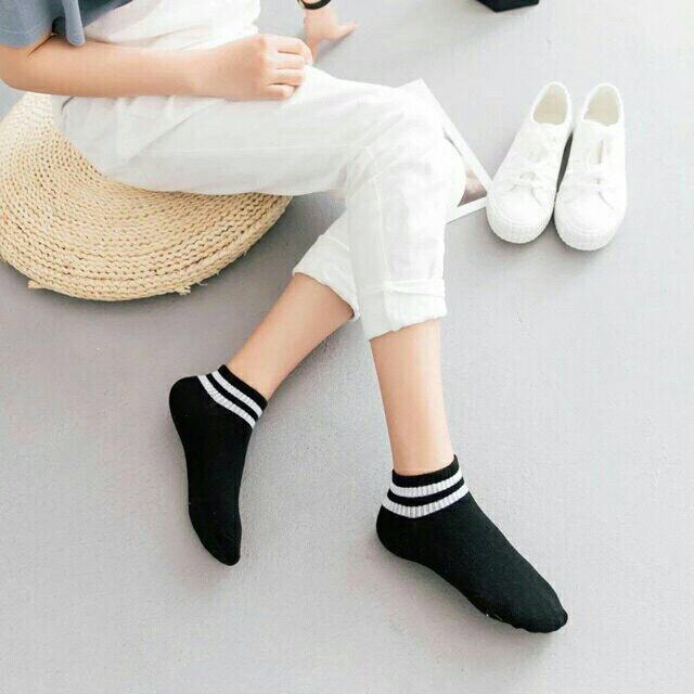 Combo 5 đôi Tất nữ Hàn Quốc kẻ sọc