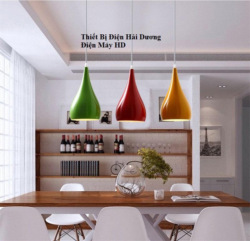 Bộ 3 Đèn thả trần hình giọt nước 8217/3 (Các màu)