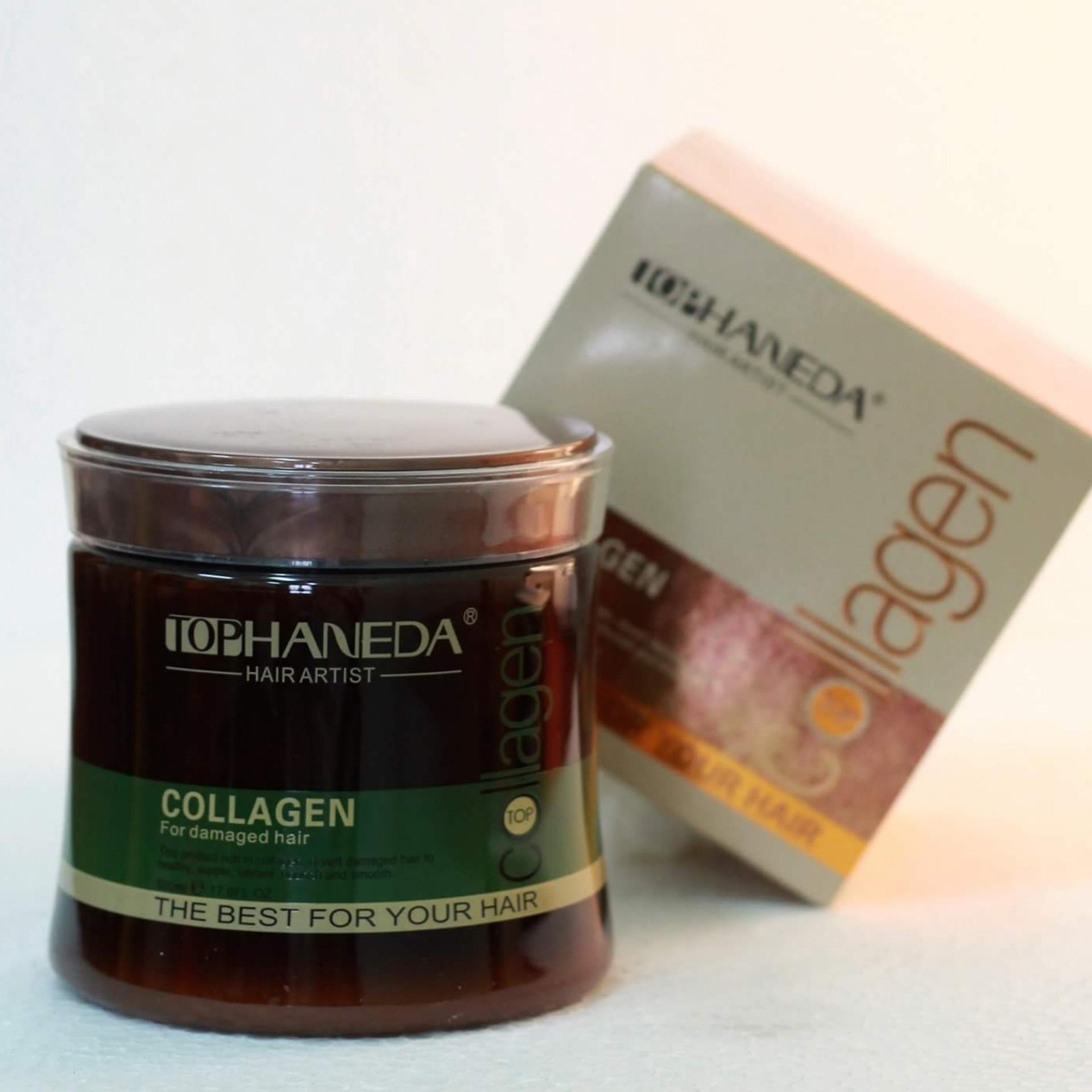 [HCM]Hấp dầu Haneda Collagen phục hồi tóc hư tổn 500ml