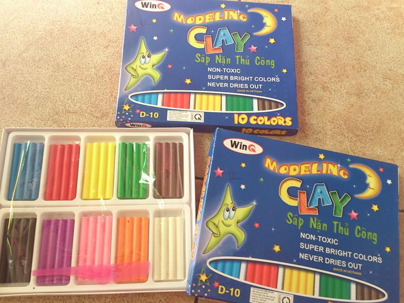 Combo 2 hộp đất sáp nặn thơm cho bé winq 10 màu