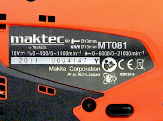 MÁY KHOAN, VẶN VÍT DÙNG PIN MAKTEC MT081E