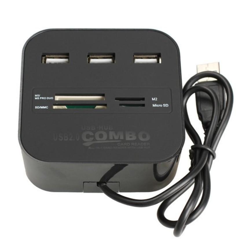 Đầu đọc thẻ đa năng và hub usb