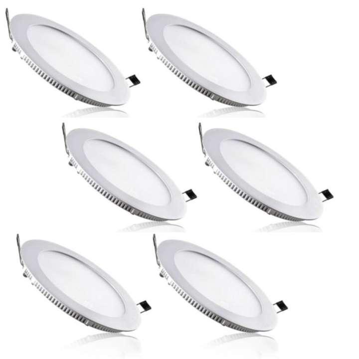 Bộ 7 Đèn Led Downlight âm trần tròn 9W (Trắng/Vàng)