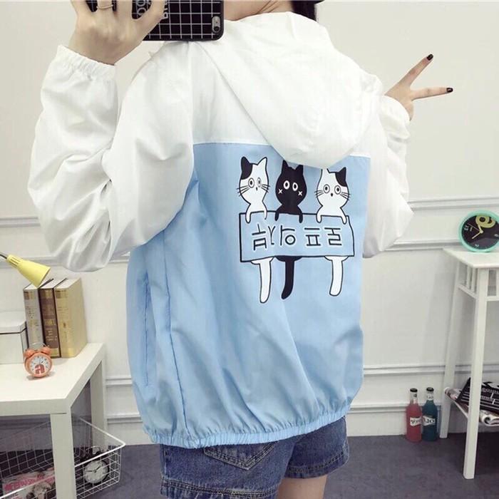 ÁO KHOÁC NỮ HÌNH MÈO CUTE