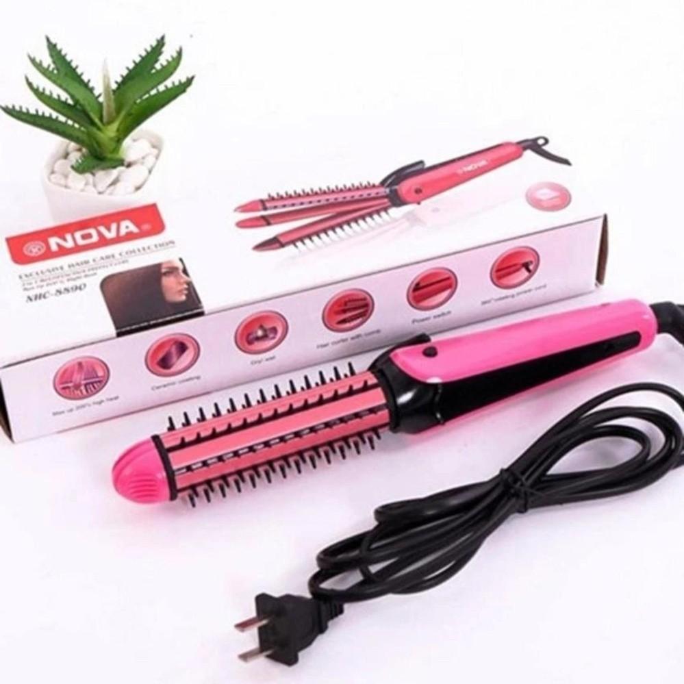 Máy duỗi,bấm,uốn xù tạo kiểu tóc nova 3in1