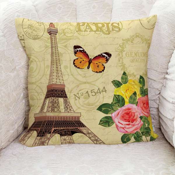 Gối Trang Trí LOVIN Paris Vintage G1050 Vải Canvas