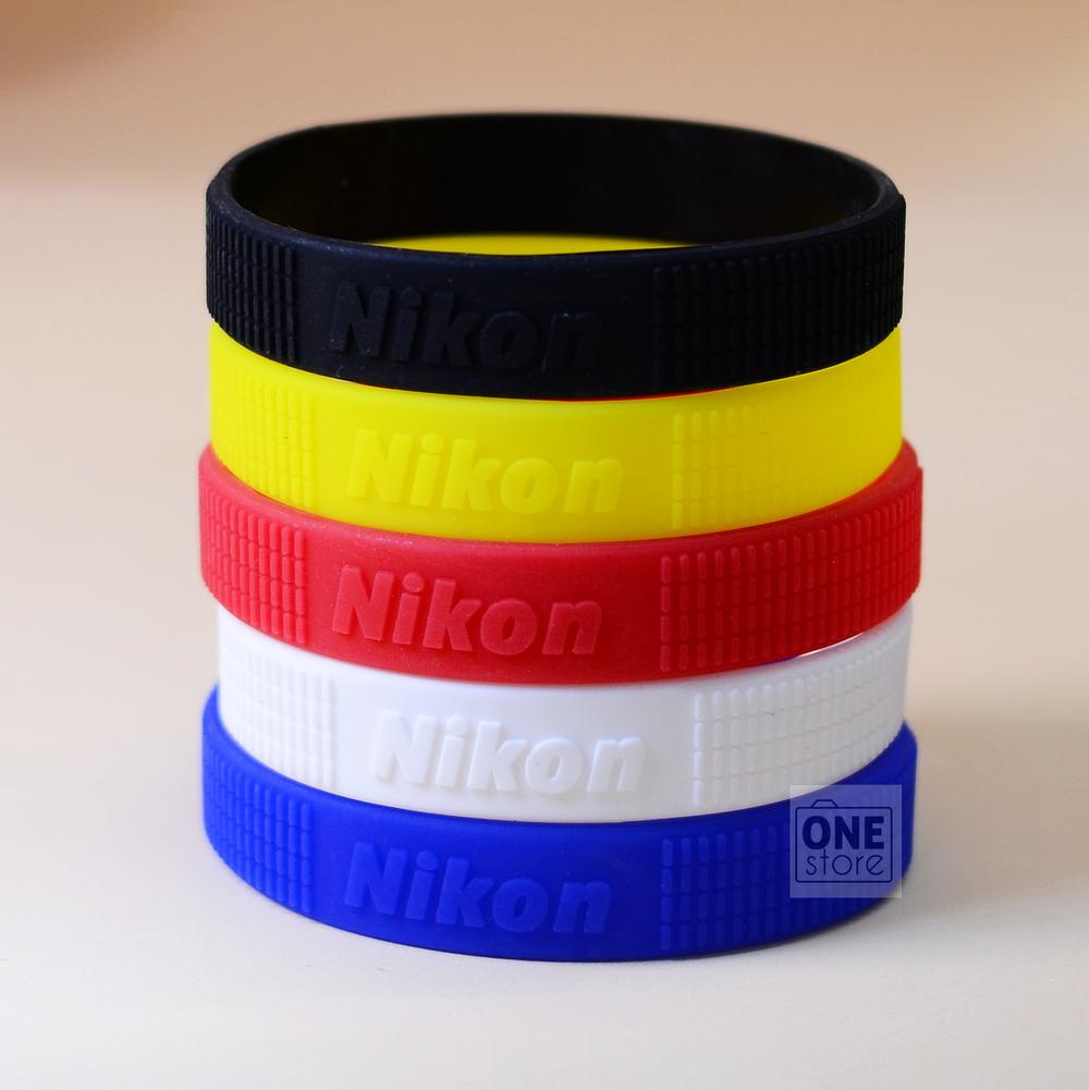 Bộ 2 vòng cao su bảo vệ và trang trí ống kính Nikon size L