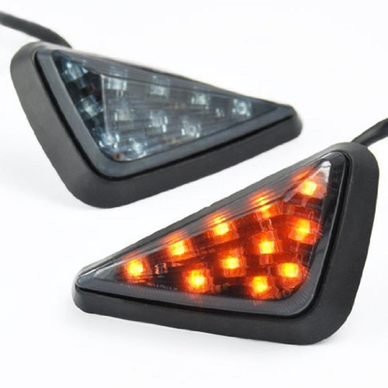Smoke Triangle Flush Mount LED Turn Signals Blinker