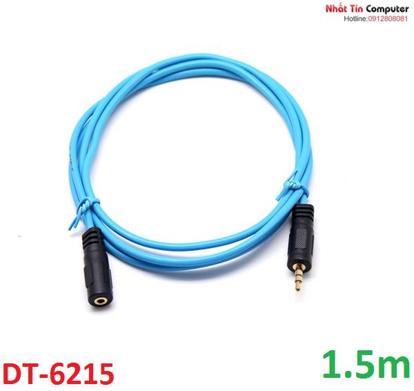 Dây nối dài tín hiệu âm thanh 3.5 dài 1.5m dtech dt-6215 chính hãng