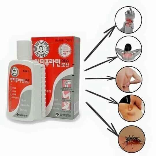 [HCM]Dầu nóng xoa bóp Hàn quốc Antiphlamine chai 100ml