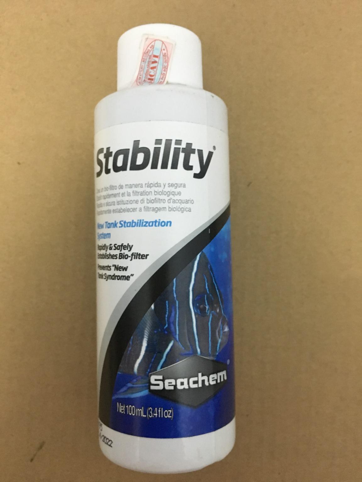 [HCM]Vi sinh hồ cá Seachem Stability 100ml hàng Mỹ
