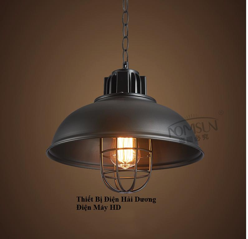 Chao đèn thả trần phòng nổ 330mm kèm dây xích ( Chao Trắng / Chao Đen ) - Chưa bao gồm bóng