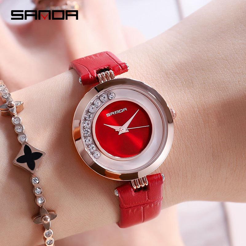 Đồng hồ nữ Sanda P245 Dây Da Cao Cấp mẫu mới