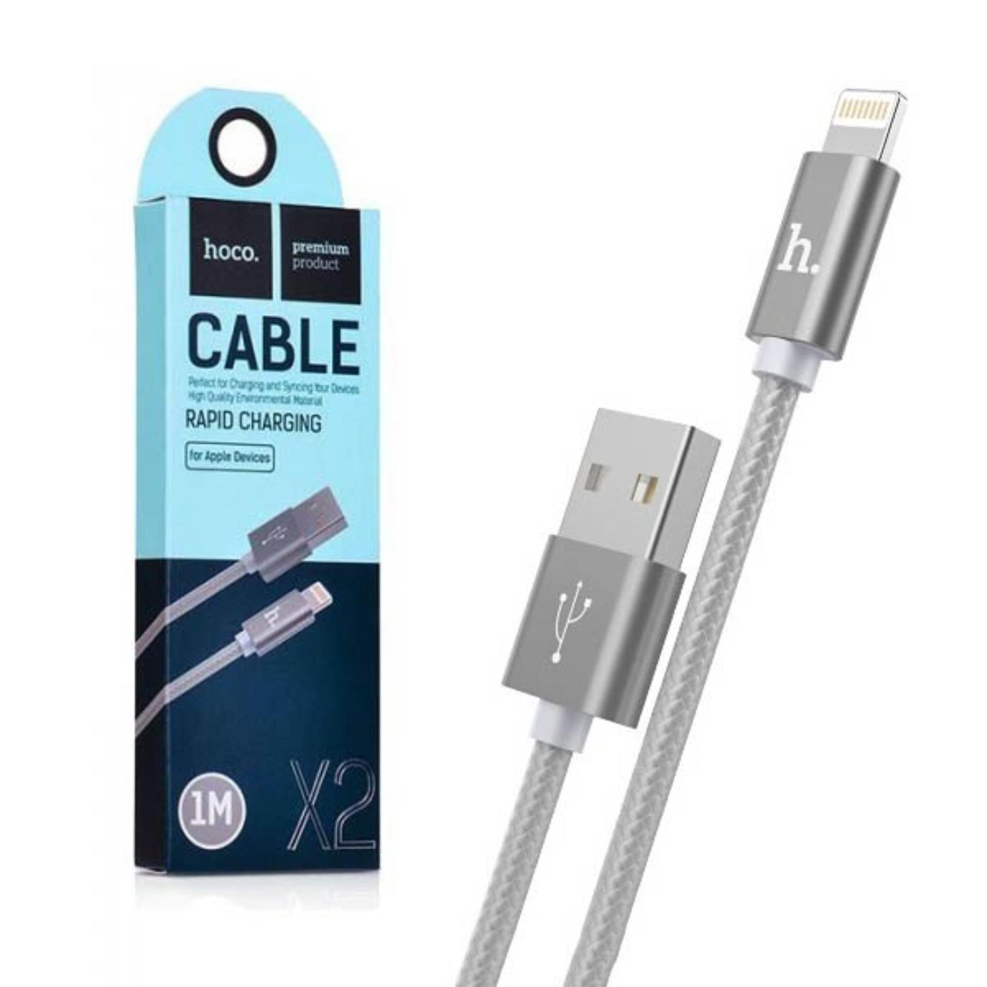 [HCM]Cáp lighting HOCO X2 1M  - Xám