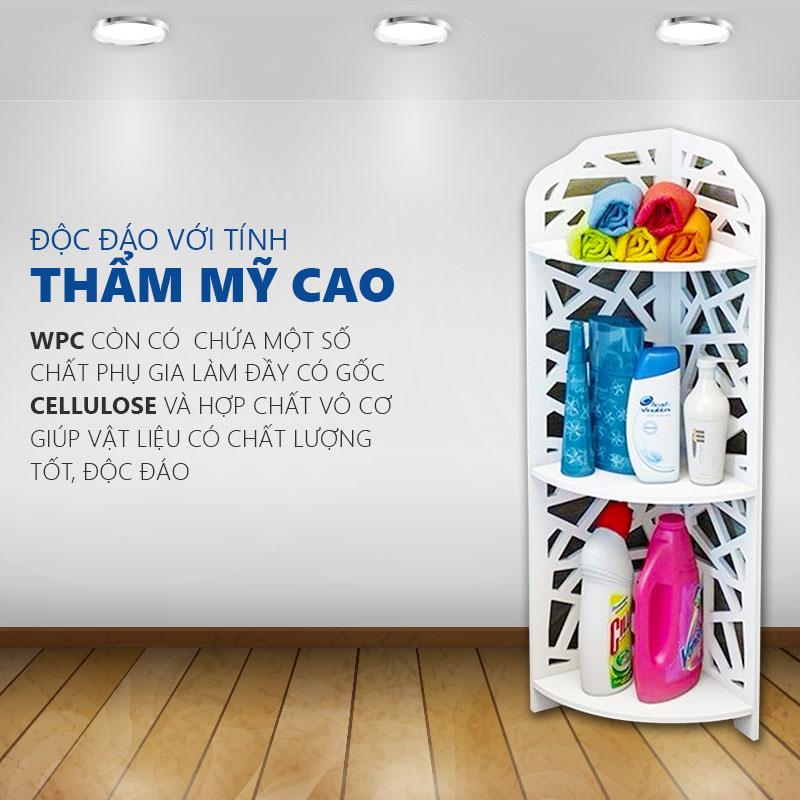 Kệ góc 3 tầng mắt lưới loại lớn - 9637