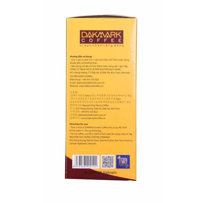 [HCM]Cà phê hòa tan 3in1 DakMark - (Hộp 17 gói 306gram)