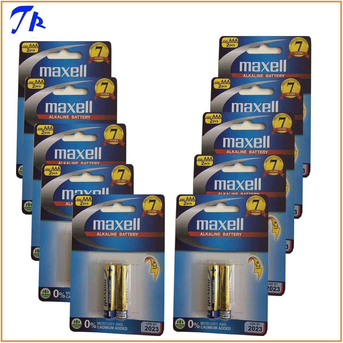 [HCM]Pin Maxell AAA alkaline pin đũa AAA maxell ( vỉ 2 viên)