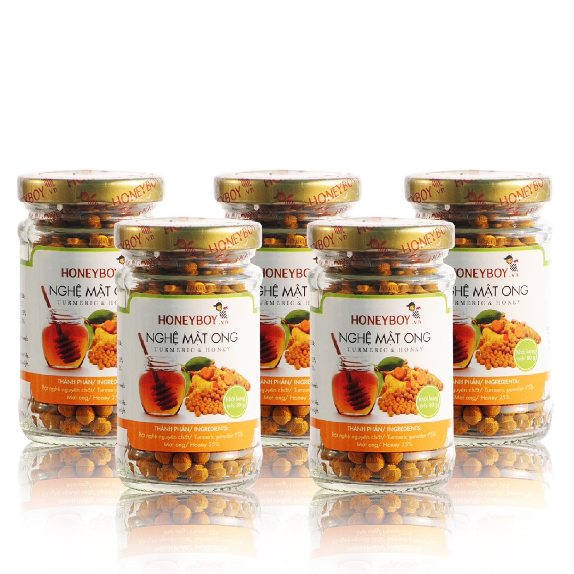 Bộ 5 Nghệ Mật ong HONEYBOY 80g