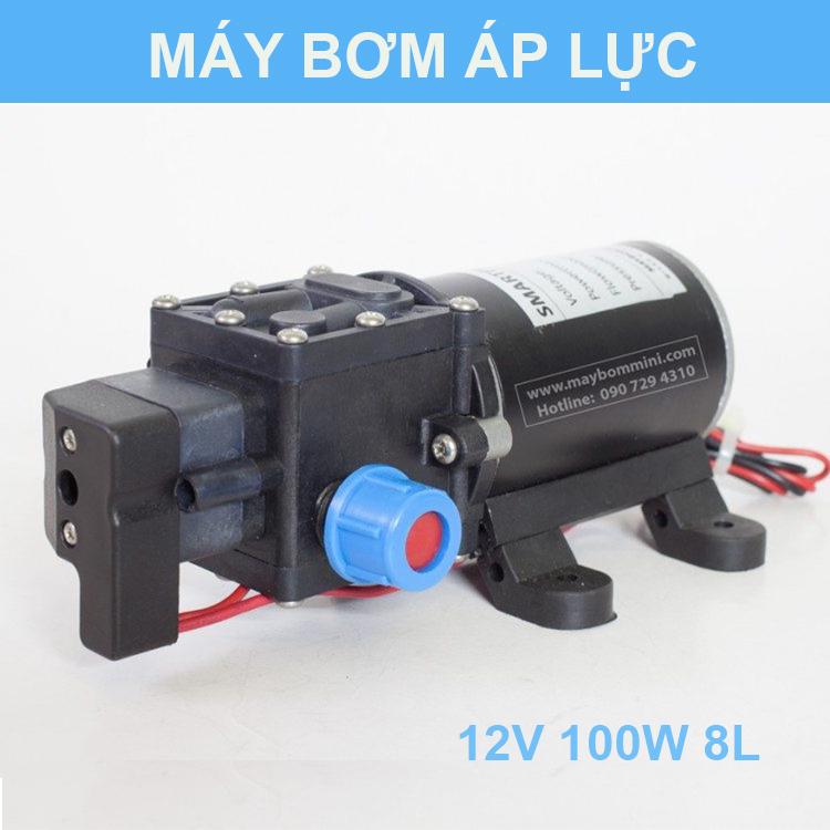 Máy bơm mini đa năng tiện lợi tự động 12v 100w 8l