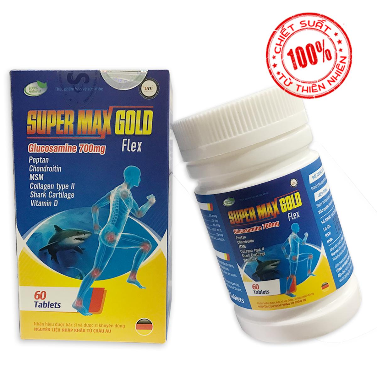 SUPER MAX GOLD Flex Hỗ trợ xương khớp(60 viên)(OEM)
