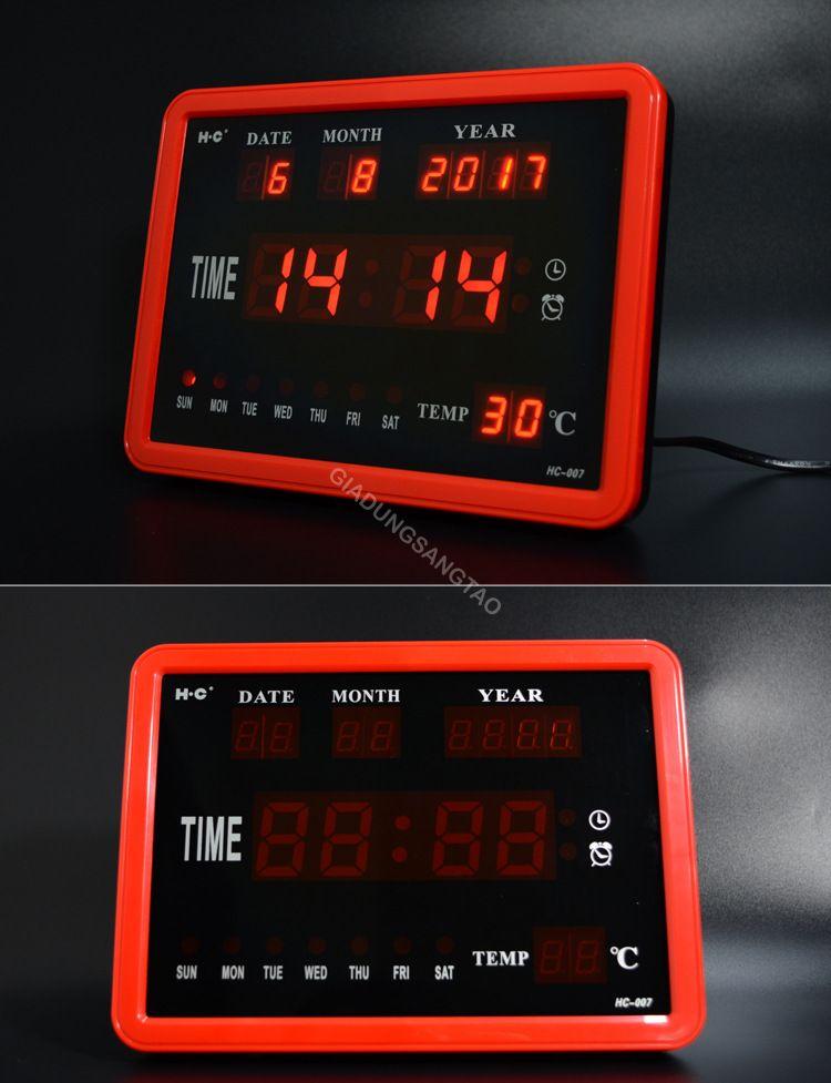Đồng hồ LED điện tử vạn niên mini HC-007