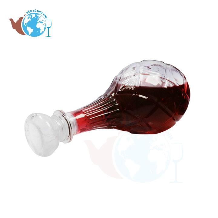 [HCM]Bình Đựng Rươu Ngâm Sâm Thuỷ Tinh 750ml - BR06
