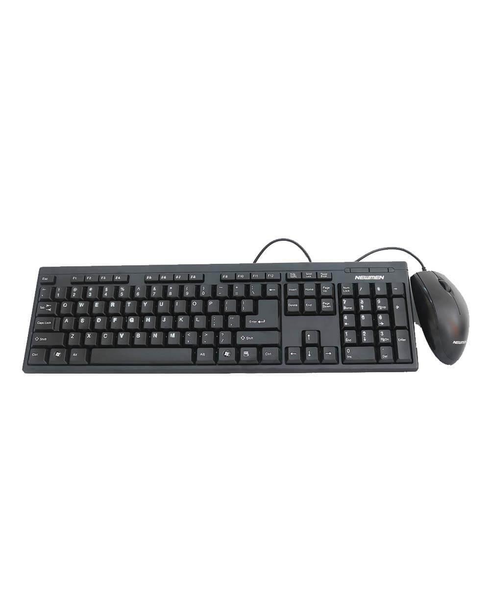 Bộ Keyboard + Mouse Newmen T190 USB Đen Black.