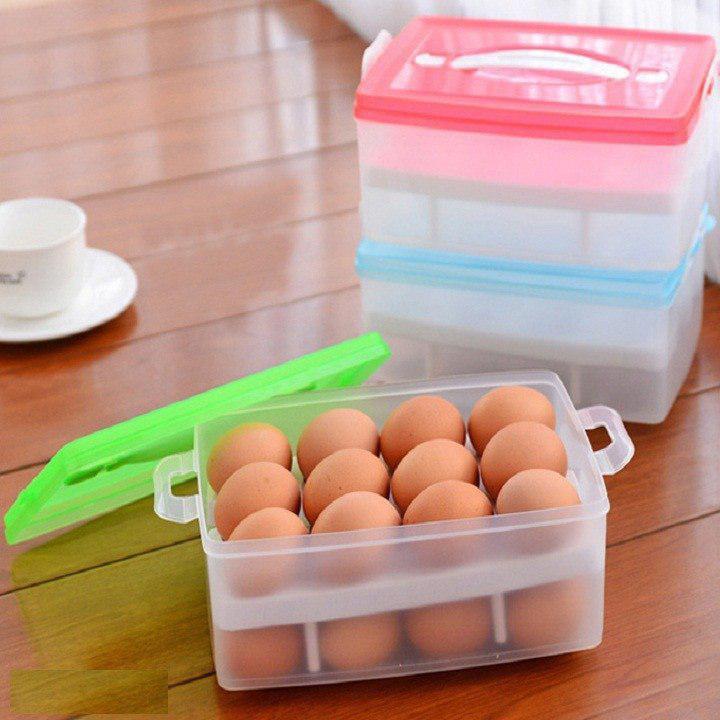 Hộp Đựng Trứng Tủ Lạnh 2 Tầng,hộp đựng trứng