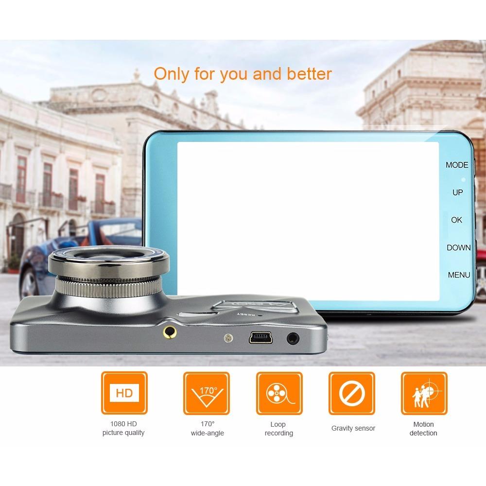 Camera Hành Trình Kèm Camera Lùi Màn Hình 4 inch Góc Rộng