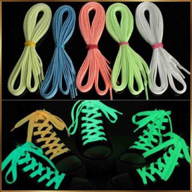 2 đôi dây giầy dạ quang phát sáng trong tối dài 1m2