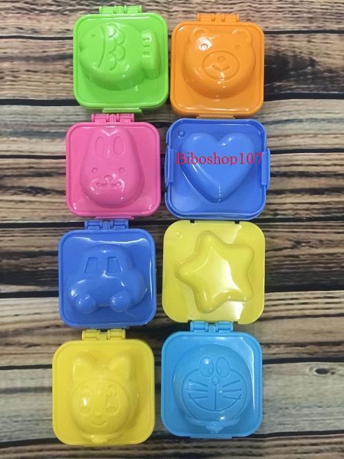 Bộ 8 khuôn cơm Bento hình ngộ nghĩnh làm cơm/làm bánh