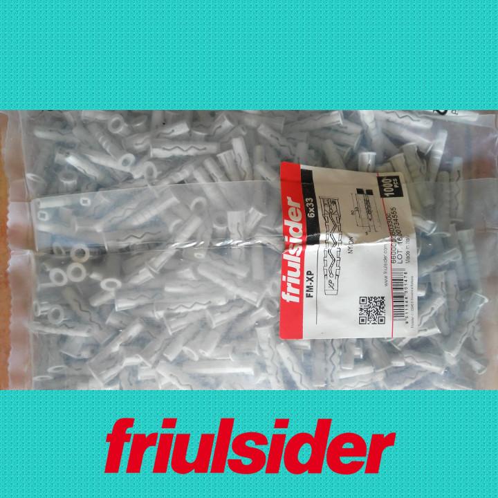 Túi 1000 cái tắc kê nhựa Friulsider XP 6x33