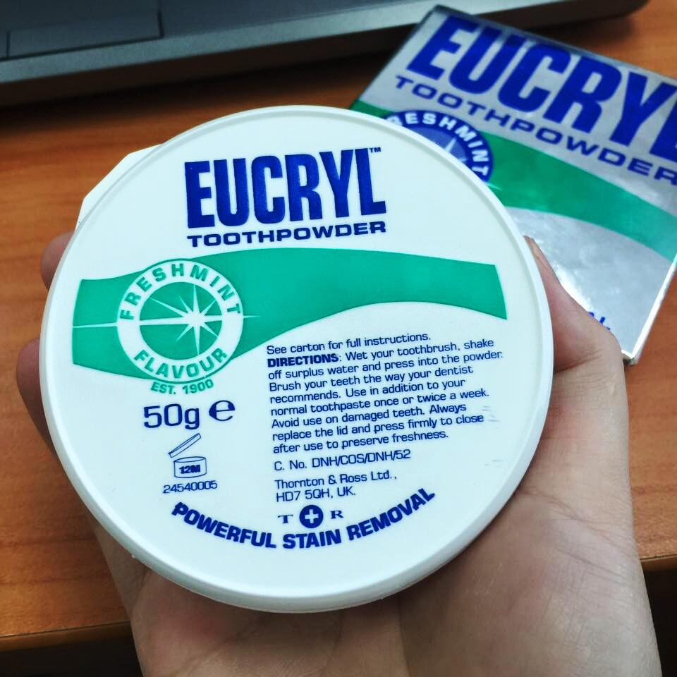 Bột Trắng Răng EUCRYL 50g [ hàng nhập khẩu ]
