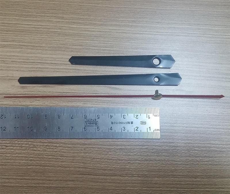 Combo 2 Bộ kim đồng hồ màu đen 11cm