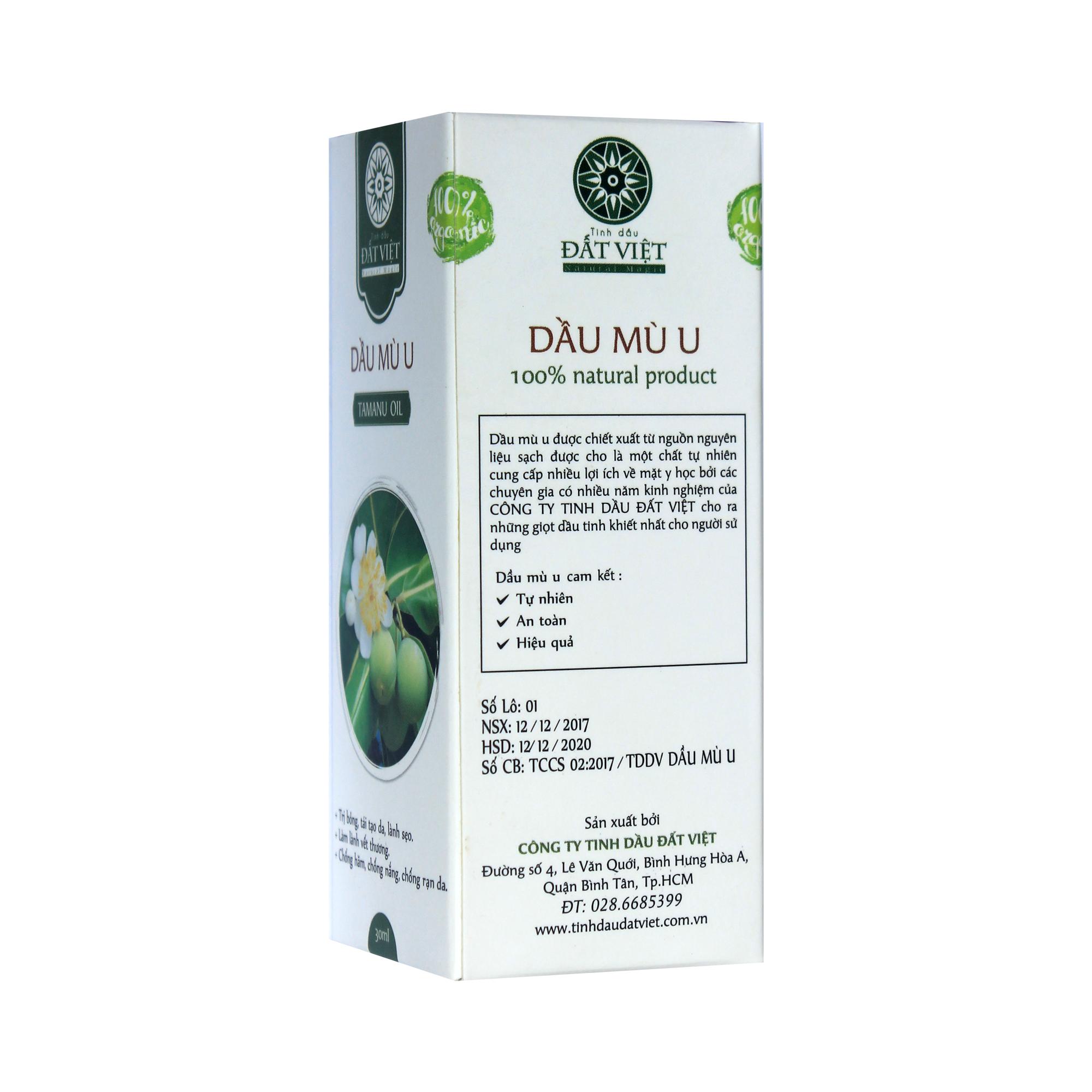 [HCM]Dầu Mù U Đất Việt 30ml