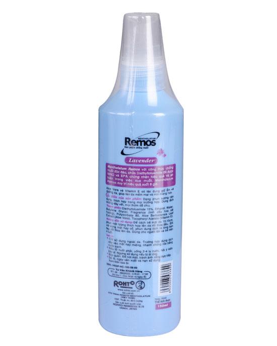 Xịt Chống Muỗi Remos Hương Lavender 150ml