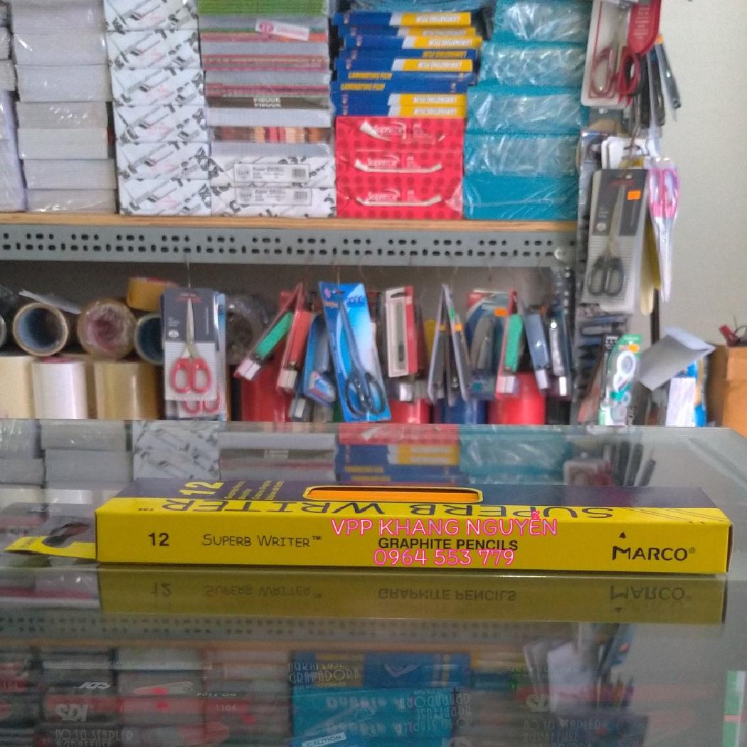 Bút Chì 2B Có Gôm Marco 4200 Hộp 12 Bút