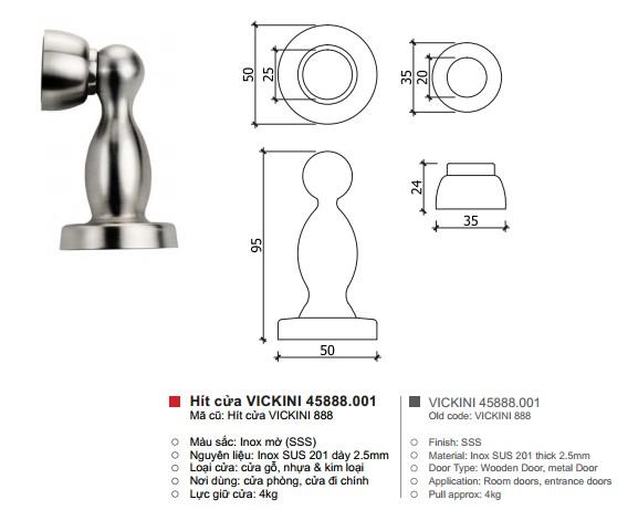 [HCM]Hít cửa VICKINI 45888.001