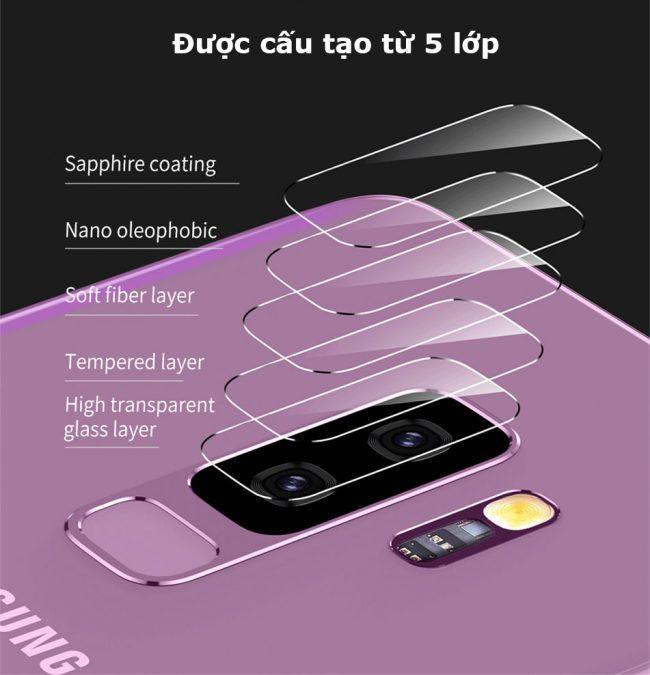 Miếng dán kính cường lực Camera cho Samsung S9 Plus hiệu Baseus