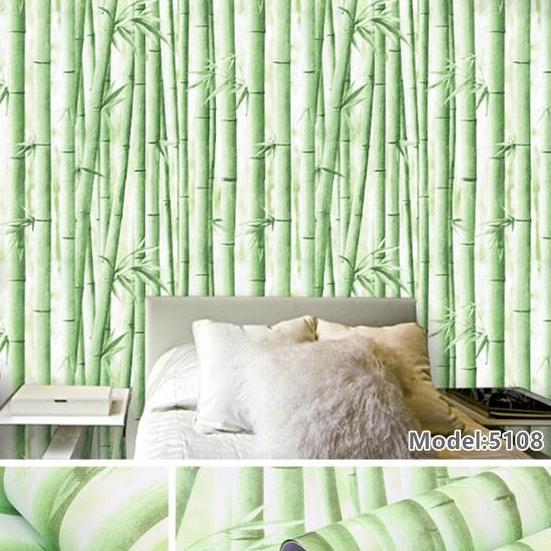 10M GIẤY DÁN TƯỜNG SẴN KEO CÂY TRÚC (10m x 45cm)