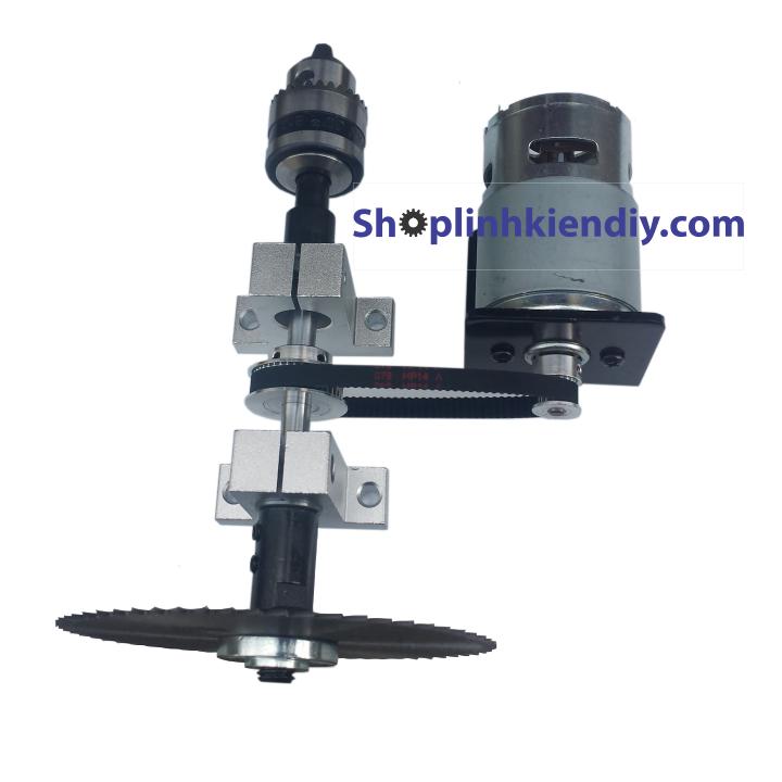 Bộ chế máy cưa bàn khoan mini motor 775