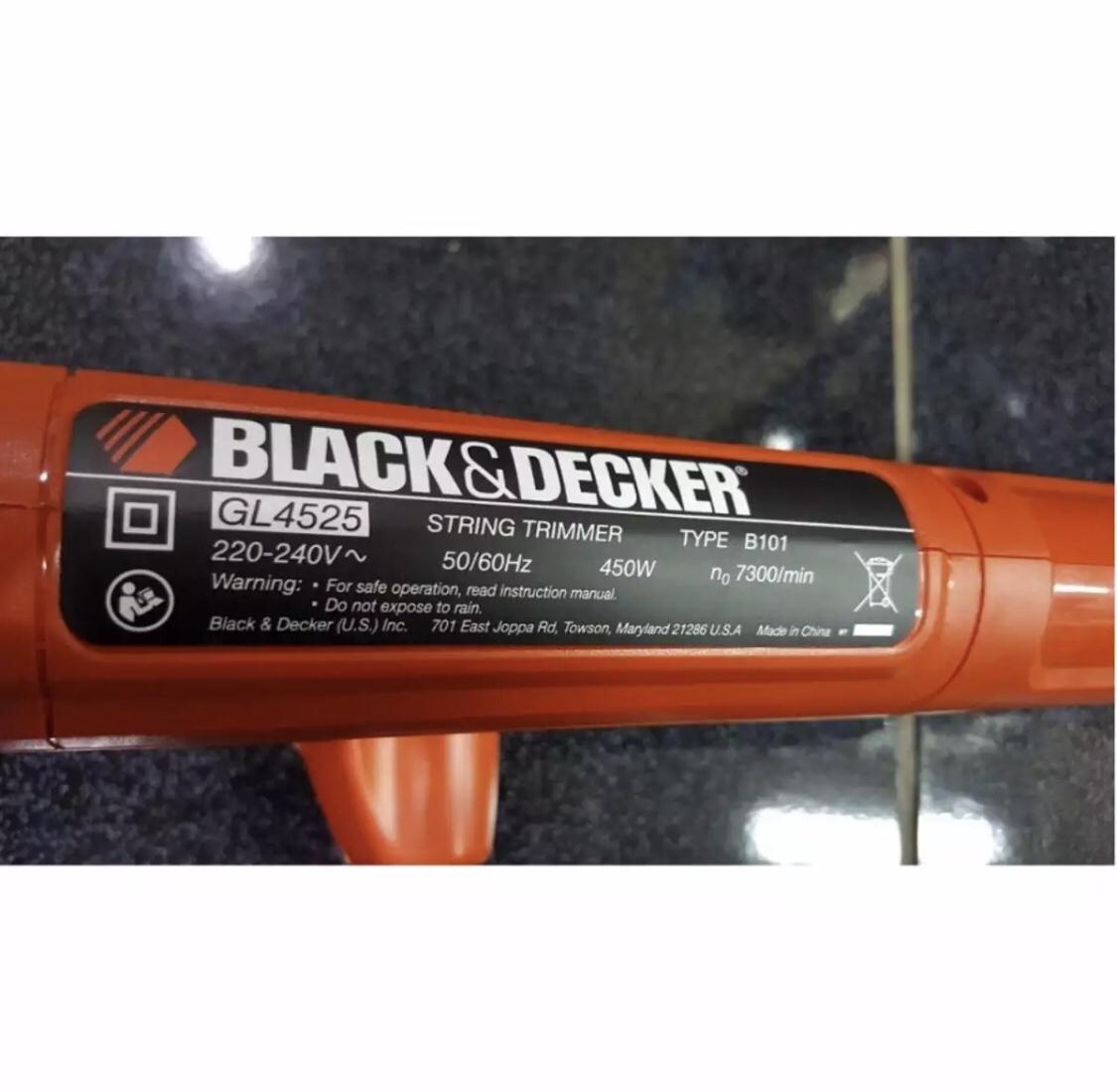GL4525-B1 Black+Decker - Máy cắt cỏ cầm tay 450W